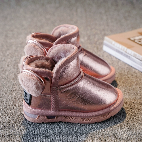 Детские демисезонные ботинки, флисовые короткие сапоги