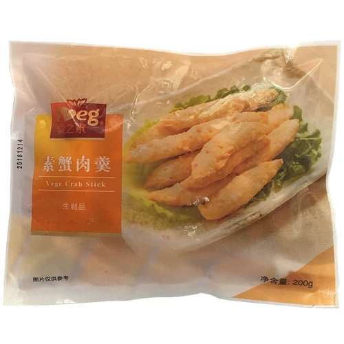 Hongye Food Вегетарианское растение Любовь, вена, крабовое мясо, крабовая мясная палочка 200 г, Konjac Shabu -Shabu барбекю
