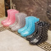 Mưa khởi động mưa khởi động ống ngắn thời trang giày không thấm nước khởi động của phụ nữ nhà bếp trượt người lớn Hàn Quốc cao su giày dễ thương giày mùa hè Rainshoes