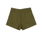 Doen American Poorcing Weslie Casual -High -High -The High -waisted Брюки переверните карманный дизайн универсальные шорты