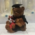 Kính gấu Tốt nghiệp Gấu Tiến sĩ Gấu Búp bê Đồ chơi sang trọng Teddy Bear Đại học Quà tặng kỷ niệm Logo tùy chỉnh - Đồ chơi mềm Đồ chơi mềm