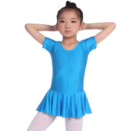 Детская танцевальная одежда для девочек -гимнастика подключена юбка юбки маленьких детей с короткими детьми.