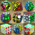 Màu xanh hình thứ hai và thứ ba kim tự tháp Scorpion năm ma thuật chuyên nghiệp cạnh tranh không thường xuyên bánh Rubik Cube đồ chơi thông minh đồ chơi rubik tam giác Đồ chơi IQ