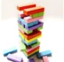 48 lớp màu xếp chồng ngăn xếp cao bơm bảng gỗ trò chơi Jello King bộ đồ chơi domino cho bé Khối xây dựng