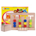 Trò chơi gốm bốn màu cờ vua Montessori giải phóng mặt bằng trí tuệ logic lý luận tư duy đào tạo trò chơi câu đố của trẻ em đồ chơi đồ chơi Đồ chơi IQ