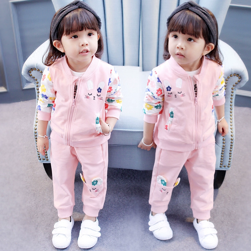 2019 bé gái mới 1 phong cách nước ngoài 0 quần áo trẻ em quần áo bé gái 3 tuổi 2 mẫu mùa xuân và mùa thu Hàn Quốc phù hợp với mùa thu - Phù hợp với trẻ em