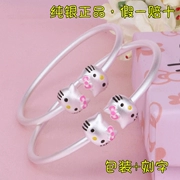 Hello kitty Hello Kitty khai trương vòng tay bạc 990 sterling mẫu nữ Nhật Bản và Hàn Quốc