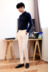 Thanh niên miễn phí ủi quần men trắng mới của Hàn Quốc quần nam chân mỏng quần nhỏ triều thẳng của nam giới quần