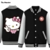 Có đôi quái vật áo len đồng phục áo len dễ thương Hello Kitty nam và nữ bình thường áo len dài tay Hàn Quốc - Áo len