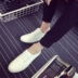 Phiên bản Hàn Quốc của xu hướng giày trắng nhỏ màu trắng hoang dã Giày vải Bắc Kinh cũ Giày nam một đôi giày lười nam - Plimsolls giày thể thao trắng Plimsolls