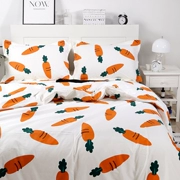 ins ròng bông đỏ một mảnh chăn đơn đôi chăn 180X200 150X200 1.2m bông tươi nhỏ - Quilt Covers