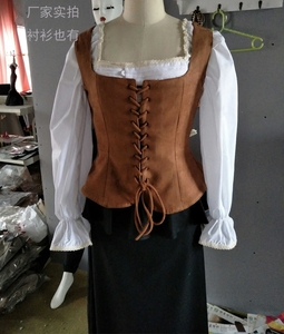 [Đặc biệt hàng ngày] mới mùa xuân và mùa thu Châu Âu và Hoa Kỳ gốc retro da lộn quảng trường cổ áo không tay vest vest