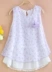 2018 Hàn Quốc phiên bản của trẻ em lớn của quần áo mùa hè t-shirt cô gái ngắn tay không tay T-Shirt vest búp bê áo sơ mi voan shirt dress