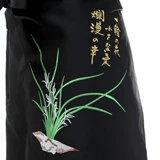 Юбка в складку для работы, японский рабочий фартук, с вышивкой