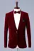 Đàn ông mới tự trồng trang phục phòng thu quần áo họp thường niên trang phục đặt tiệc sân khấu rượu vang đỏ phù hợp với cashmere - Suit phù hợp