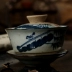 Bộ ấm trà Kung Fu Ba bát Đồ đá ốp lát Bát ấm trà Hội chợ B Hàng hóa chế biến giá siêu thấp - Trà sứ bộ ấm chén cao cấp Trà sứ