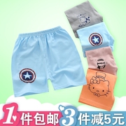 Mùa hè mỏng trai quần short cotton 1 bé 2 trẻ em 3 trẻ em trẻ em 4 bé quần 5 cô gái mặc 6 tuổi