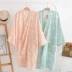 Nhật bản phong cách mỏng áo bông gạc áo choàng dịch vụ nhà kimono áo choàng tắm chín- điểm tay áo phần dài mảnh duy nhất nữ mùa hè áo choàng ngủ nam Night Robe