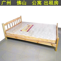 Quảng Châu, Phật Sơn giá rẻ giường gỗ 1,5m 1,8 m giường đôi 1 m 2 giường đơn giản cho thuê - Giường giường 1m4