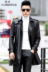 Da áo gió nam dài phần 2018 mùa xuân và mùa thu nam thanh niên áo khoác da Slim Hàn Quốc phiên bản của đẹp trai Haining phần mỏng áo khoác da Quần áo lông thú