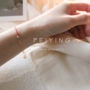 Peiy vàng zircon đỏ dây đeo tay nữ phiên bản Hàn Quốc cá tính đơn giản Sen Sở bạn gái vận chuyển vòng tay thạch anh tóc xanh