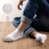 New lưới hollow lại thở năm ngón tay vớ nam mỏng ống ngắn cotton toe socks màu sắc phù hợp với 5 đôi hộp quà tặng