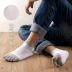 New lưới hollow lại thở năm ngón tay vớ nam mỏng ống ngắn cotton toe socks màu sắc phù hợp với 5 đôi hộp quà tặng Bộ quà tặng