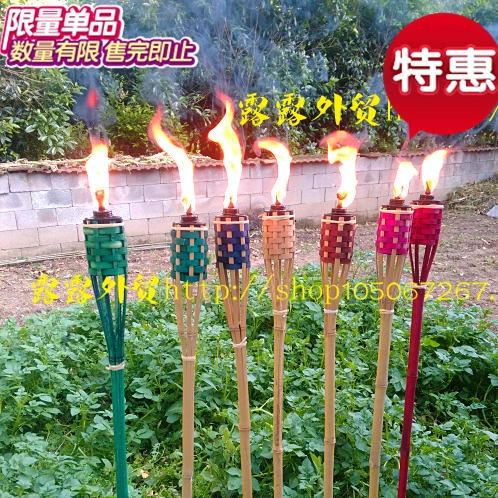 Факел внешней торговли, ламп легкий бамбук, открытый бамбуковый огнеупорный барбекю с бамбуком, свадебная ручка свадебного храма свадебного храма