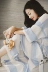 Hàn quốc phiên bản của các nightdress lỏng nữ mùa hè cotton ngắn tay dài dễ thương cô gái đồ ngủ ăn mặc kích thước lớn chất béo mm sinh viên