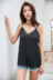 2017 mùa hè mới lụa gợi cảm đồ ngủ phụ nữ cám dỗ Slim sling ren áo ngủ mỏng màu đen đáy áo đồ bộ thể thao nam Pyjama