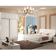 Bộ phòng ngủ kết hợp bộ đồ nội thất đơn giản, hiện đại dành cho người lớn phòng ngủ gia đình nhỏ ngân sách phòng cưới