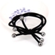 3 trong 1 bold head rope nhỏ tươi cao đàn hồi ban nhạc cao su black leather trường hợp tied tóc dây đơn giản và bền tóc nhẫn phụ kiện tóc Phụ kiện tóc