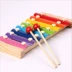 Gỗ màu tám quãng tám gõ piano trẻ em đồ chơi giáo dục mầm non đánh bại xylophone mẫu giáo dạy nhạc cụ