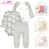 Momscare cotton quần áo trẻ sơ sinh hộp quà tặng 0-3-12 tháng liền mạch jumpsuit hộp quà tặng 3 mảnh mua đồ cho trẻ sơ sinh Bộ quà tặng em bé