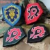 World of Warcraft League logo huy hiệu thêu bộ lạc hai mặt Velcro con người Orc armband dán ba lô Thẻ / Thẻ ma thuật