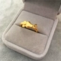 Nhẫn vàng vàng đồng xu dày mới mô phỏng nhẫn nữ 24K mạ vàng mờ một mũi tên đeo trái tim tình yêu nhẫn vàng nhẫn bạch kim