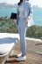 Hàn quốc phiên bản của 2018 mùa thu phần dài là mỏng tính khí nhỏ phù hợp với phù hợp với nữ phù hợp với áo khoác giản dị chín quần hai bộ vest nữ công sở Business Suit