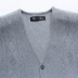 Trung và cũ tuổi của nam giới mùa xuân và mùa thu mỏng vest cha áo len vest vest len ​​vest đan cardigan kích thước lớn