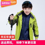 Áo khoác bé trai Thu / Đông 10 Trẻ em lớn Mặc 12 tuổi 11 Bé trai mặc áo khoác thể thao ngoài trời