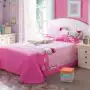 Giường đơn đôi đơn phim hoạt hình cotton dễ thương kt mùa hè vải nhám vải bông trẻ em - Khăn trải giường thảm chân giường