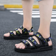 2019 mới mùa hè dép nam dép đôi xu hướng sử dụng cá tính giản dị thanh niên Giày ngụy trang La Mã - Giày thể thao / sandles