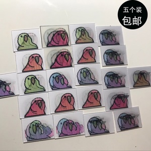 ~沙雕鹦鹉贴纸可变化表情包手机背搞怪动态装饰本子创意贴纸后背