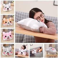 Dễ thương Shiba Inu Dog Gối Còng tay có thể can thiệp Văn phòng Napping Gối Đệm Sinh viên Nhận quà tặng năm mới Chăn văn phòng Canifa