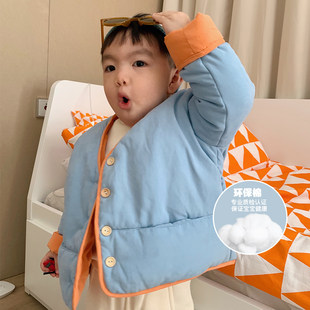 Joo.c Boy [Small Secret of Fast Change of clothes] Putting on and negative two -in -colored cotton clothing Anchi family children's clothing