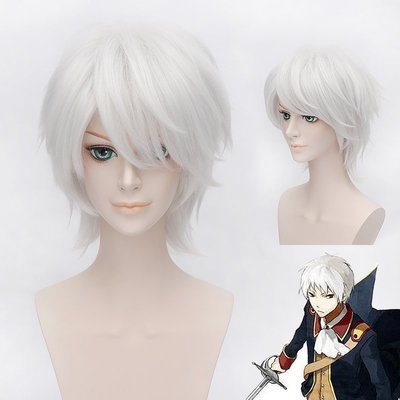 taobao agent APH, Hi Talia Prussia Kilbert Ziyuan silver -white anti -short hair COS wig