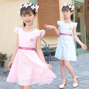 Váy 4 bé gái mùa hè Váy công chúa mười tuổi 5 trẻ em 6 bé gái 7 phiên bản Hàn Quốc 8 hè 9 hè hè hè trẻ em - Váy