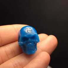 Ювелирные камни 【 松石·骷髅】 【规格】16x19mm