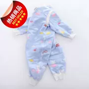 Một chiếc túi ngủ cho bé sáu lớp gạc romper có thể cởi tay áo ra để ngăn mồ hôi mềm mại thân thiện với da v - Túi ngủ