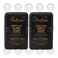Shea Moisture African Black Soap Bar Soap-8 oz (2 Pack)