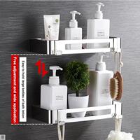 Bathroom accessories wall shelf organizer sucker